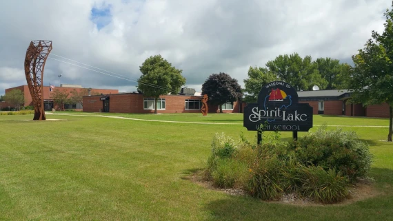 High School Spirit Lake - Southeast corner