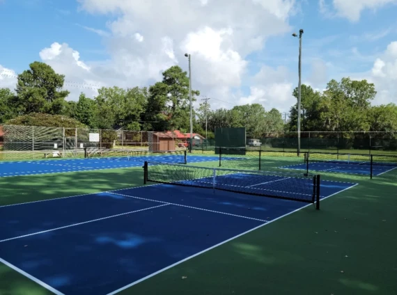 Sea Islands Pickleball Club playing at Southside Tennis Courts