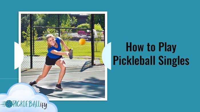 Playing Pickleball Singles Playing Pickleball Singles