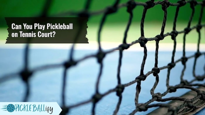 Pickleball on Tennis Court Pickleball on Tennis Court