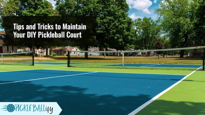 Maintaining Pickleball Court Maintaining Pickleball Court