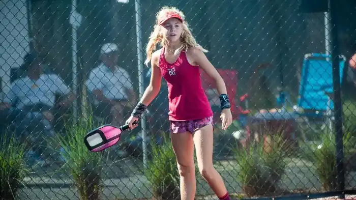 15 Year Old Pickleball Champion Playing Pickleball