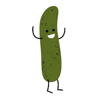 Animated Pickleball Gif Showing Victory Dance