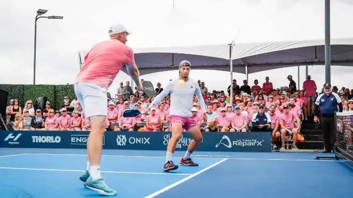 Featured image showing best pickleball players dominating the pickleball courts